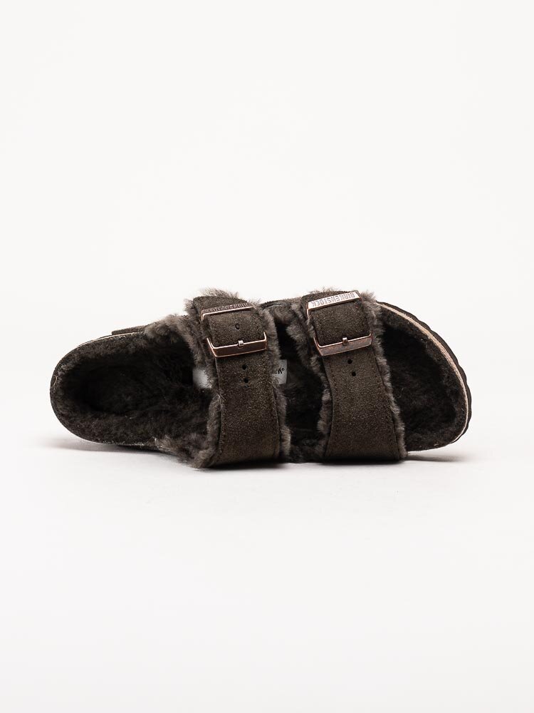 Birkenstock - Arizona Shearling suede - Fårskinnsfodrade slip in sandaler narrow fit