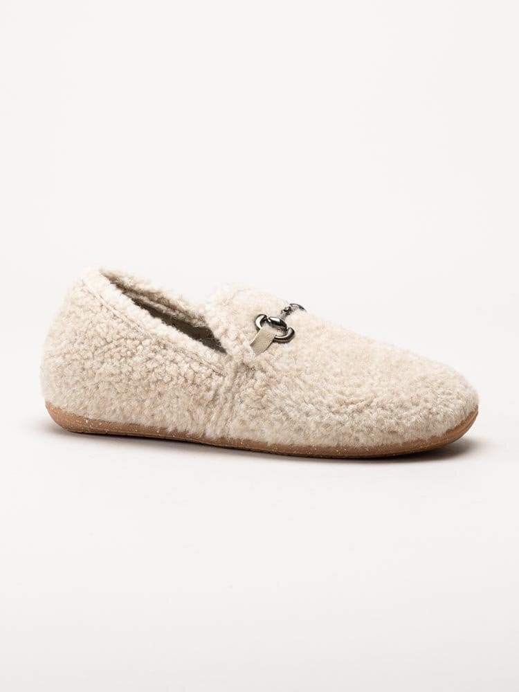 Rohde - Tivoli-D - Beige fluffiga slip on tofflor