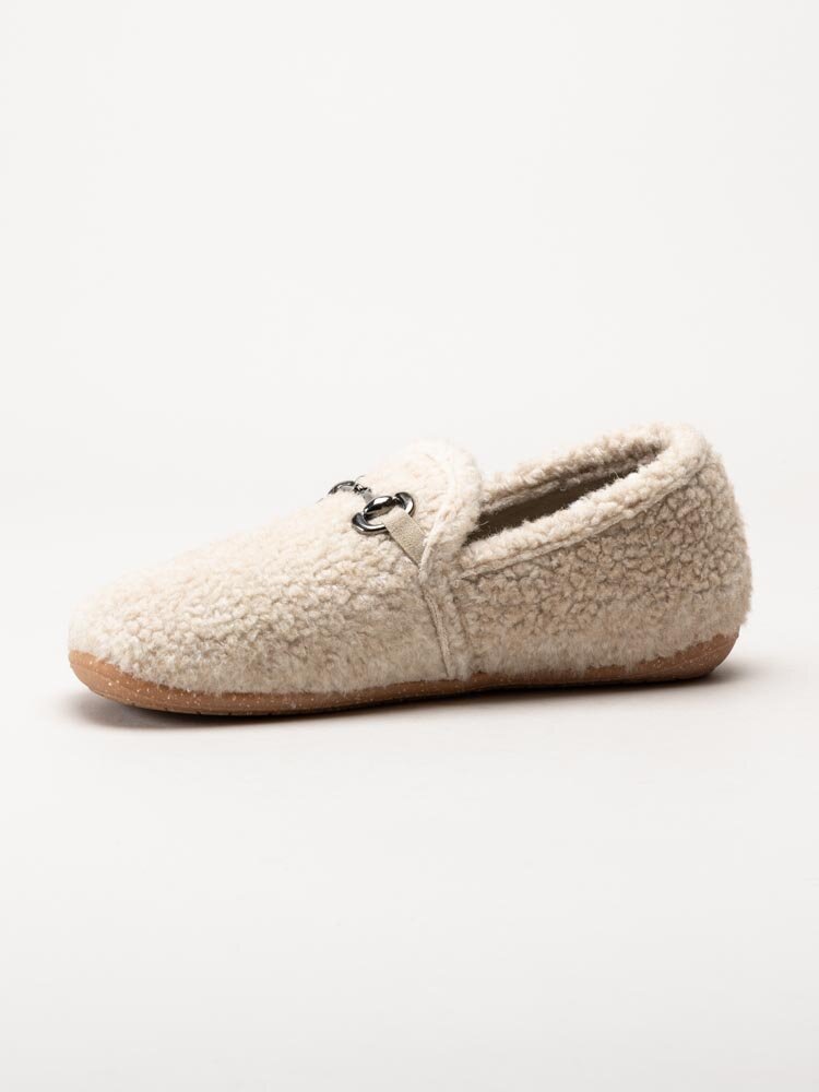 Rohde - Tivoli-D - Beige fluffiga slip on tofflor