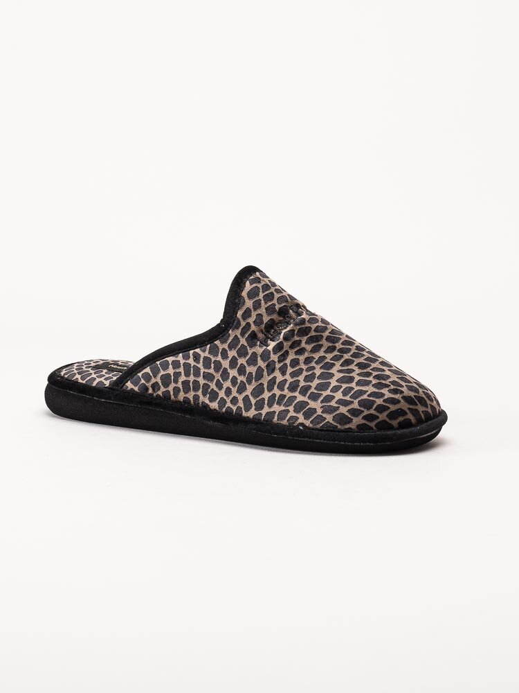 Hush Puppies - Bruna mönstrade slip in tofflor