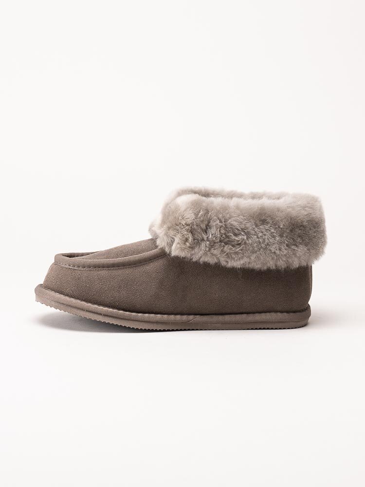 Wollies - Classico - Bruna slip on fårskinnstofflor