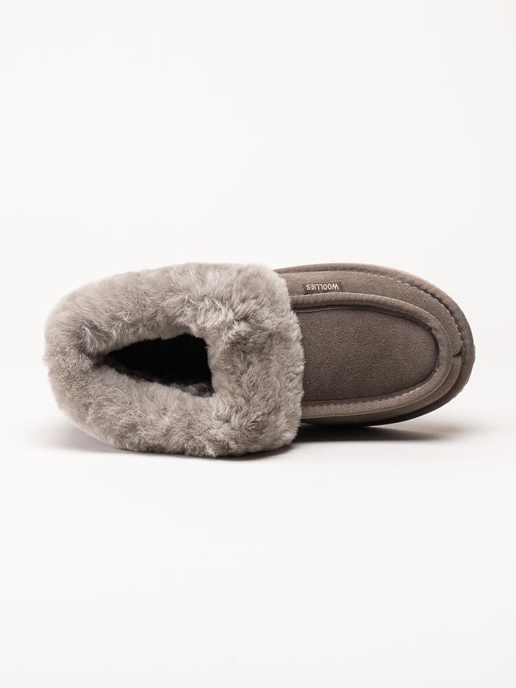 Wollies - Classico - Bruna slip on fårskinnstofflor