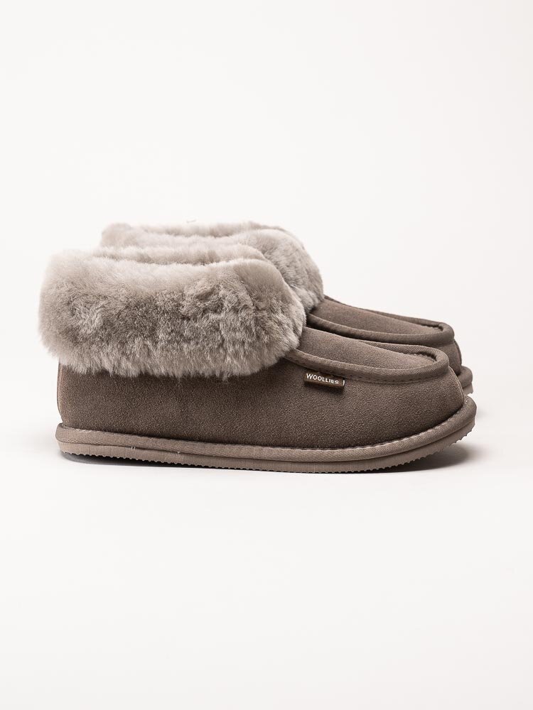 Wollies - Classico - Bruna slip on fårskinnstofflor