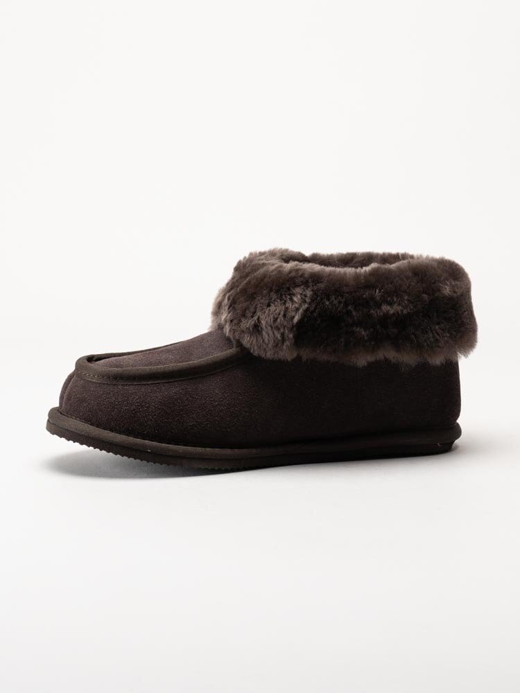 Wollies - Classico - Bruna slip on fårskinnstofflor