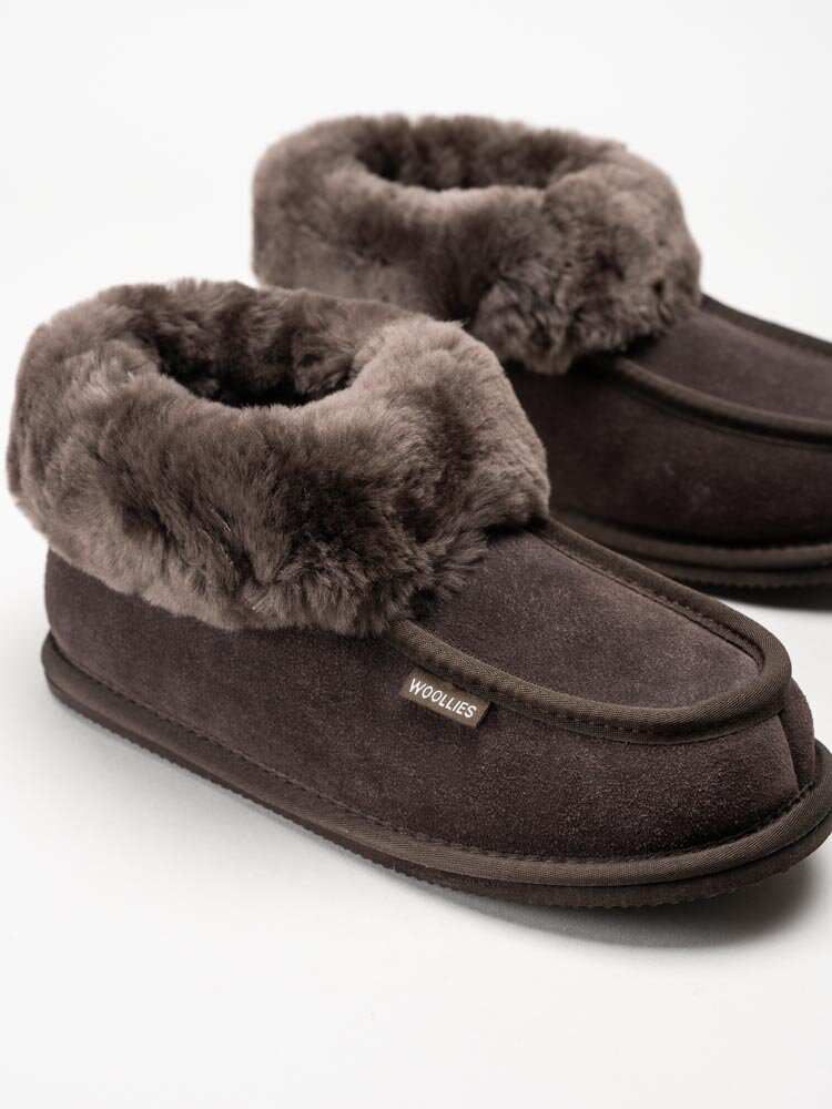 Wollies - Classico - Bruna slip on fårskinnstofflor