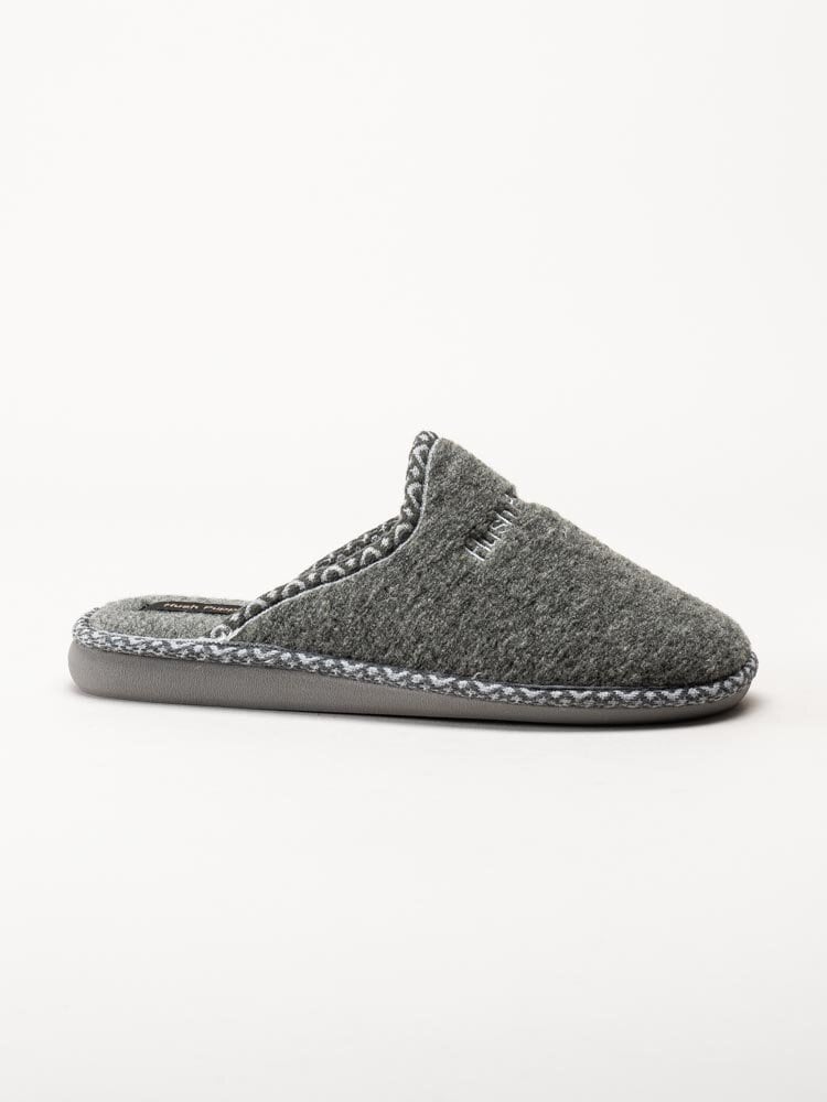 Hush Puppies - 4901 - Grå slip in filt-tofflor