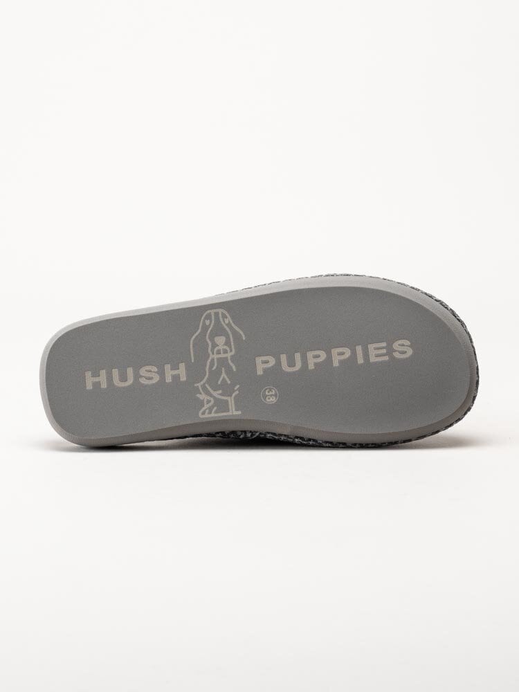 Hush Puppies - 4901 - Grå slip in filt-tofflor