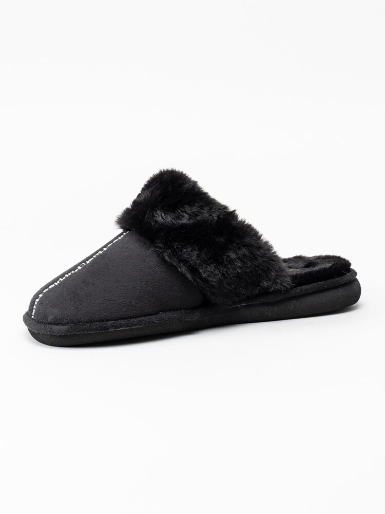 Hush Puppies - Slipper logo - Svarta slip in tofflor