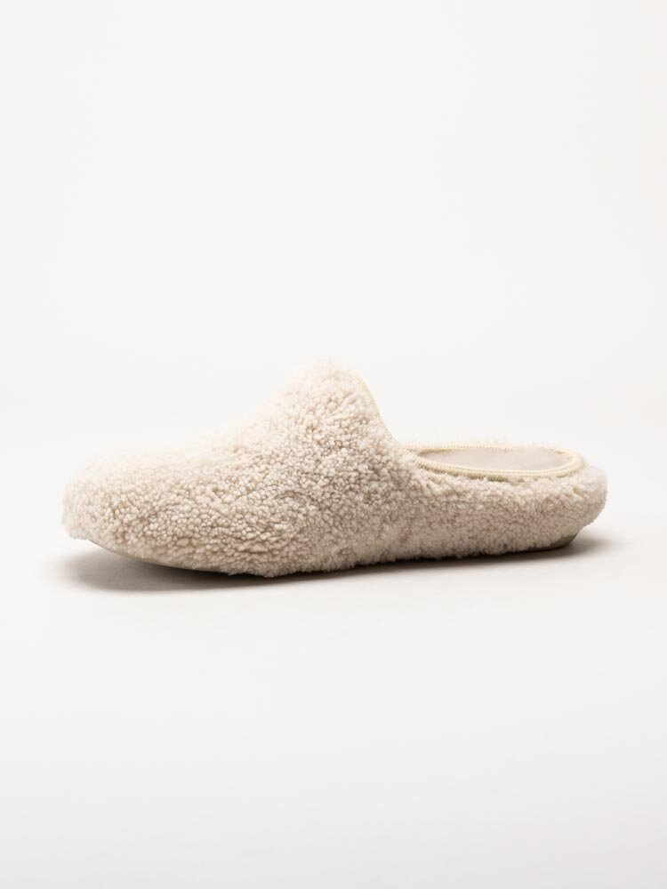 Shepherd - Rosie - Beige fluffiga slip in tofflor