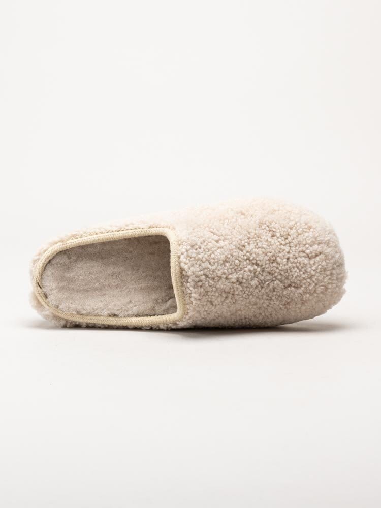 Shepherd - Rosie - Beige fluffiga slip in tofflor