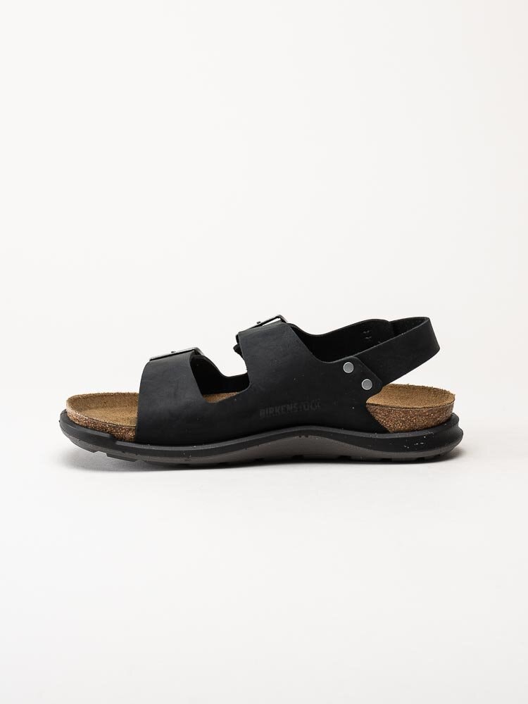 Birkenstock - Milano crosstown - Svarta sportiga sandaler i oljad nubuck