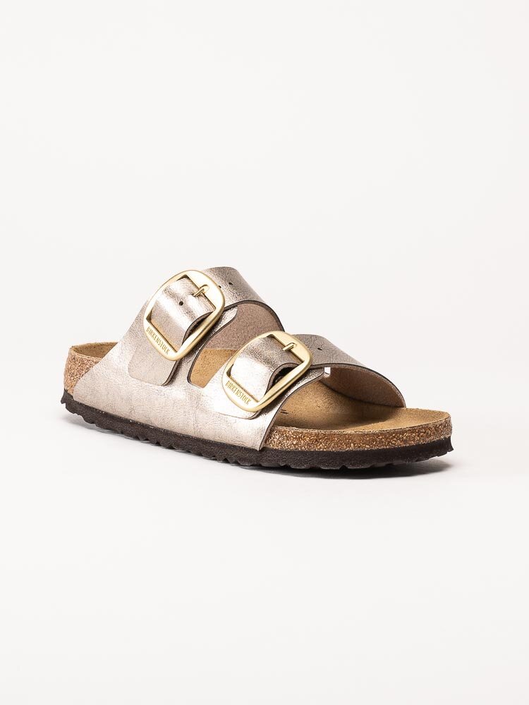 Birkenstock - Arizona Big Buckle - Guldmetallic slip in sandaler med smal läst