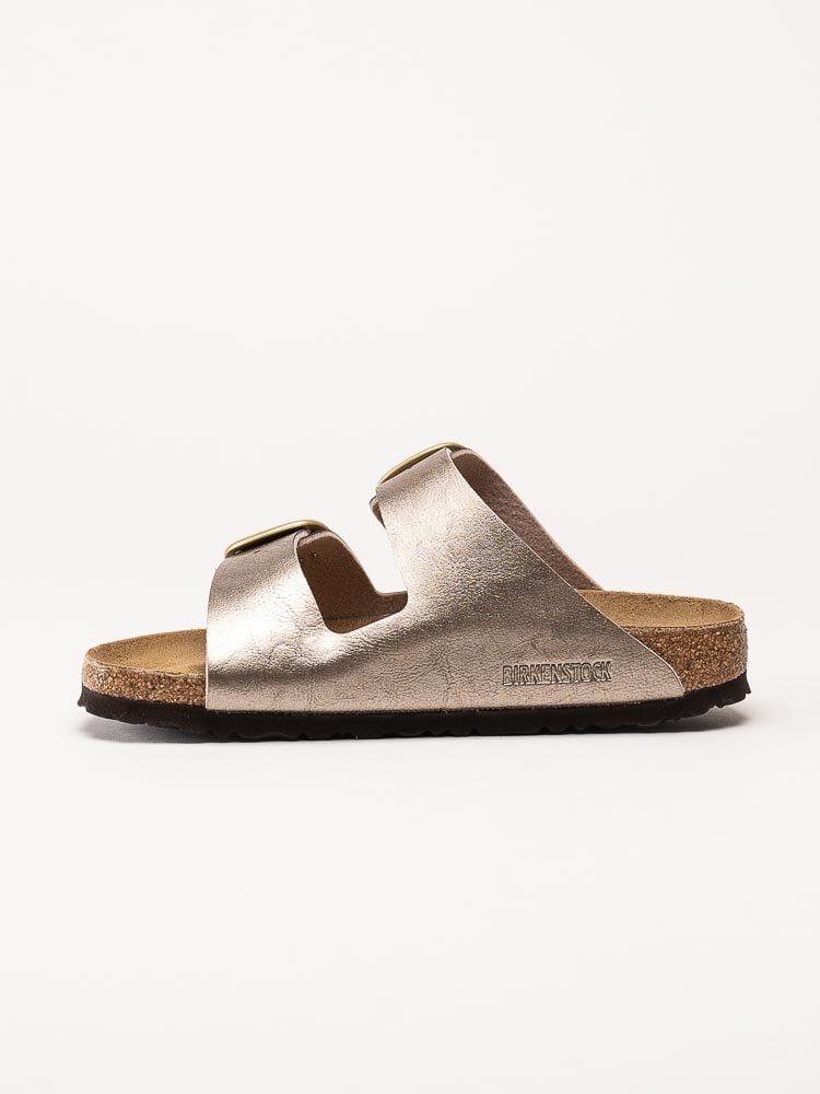 Birkenstock - Arizona Big Buckle - Guldmetallic slip in sandaler med smal läst