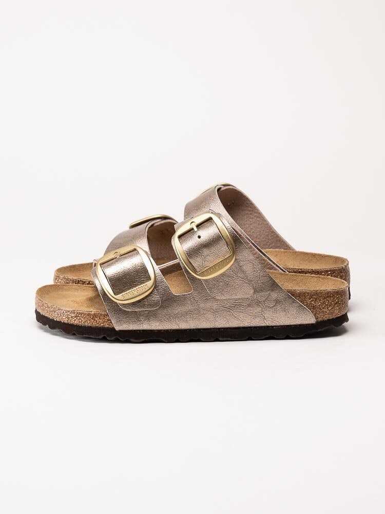 Birkenstock - Arizona Big Buckle - Guldmetallic slip in sandaler med smal läst