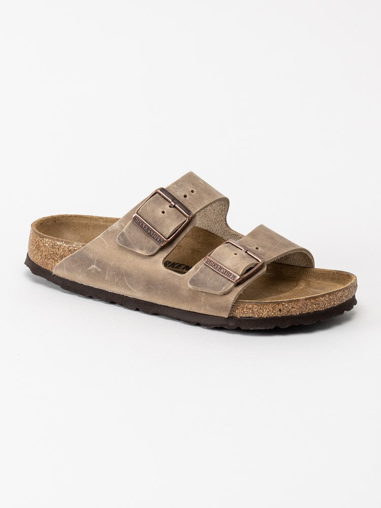 Birkenstock - Arizona oiled leather - Ljusbruna slip in sandaler