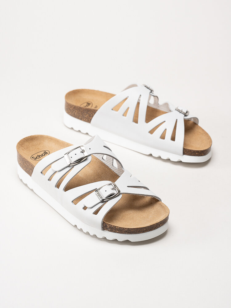 E&S - Ystad - Off white slip in sandaler