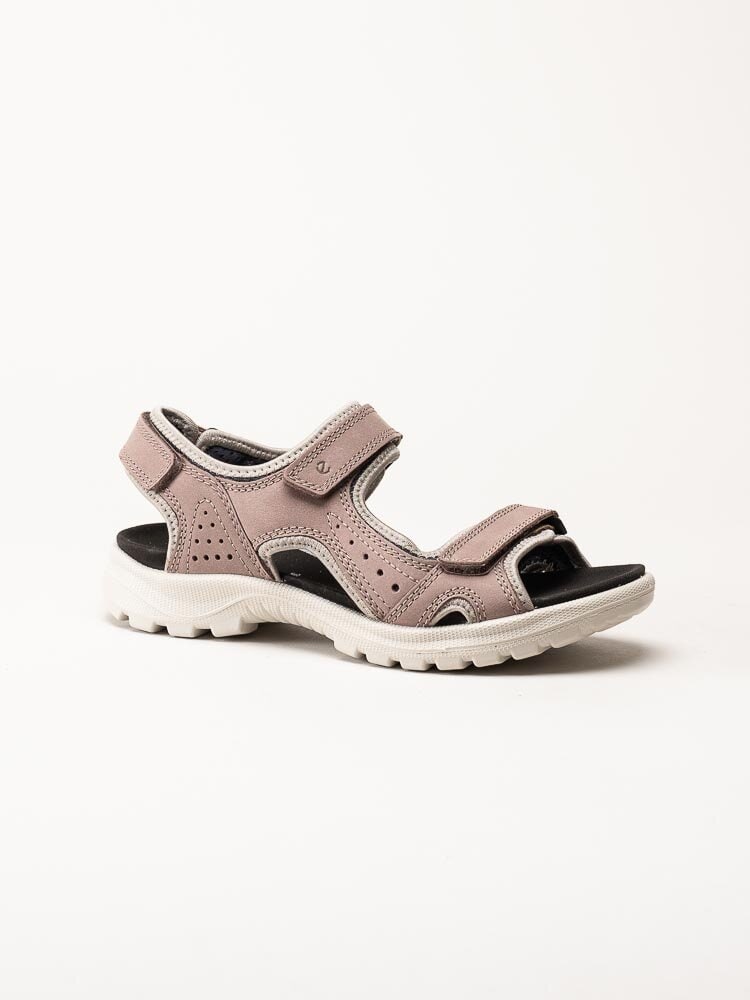 Ecco - Onroads W Sandal - Rosa sportiga sandaler i nubuck