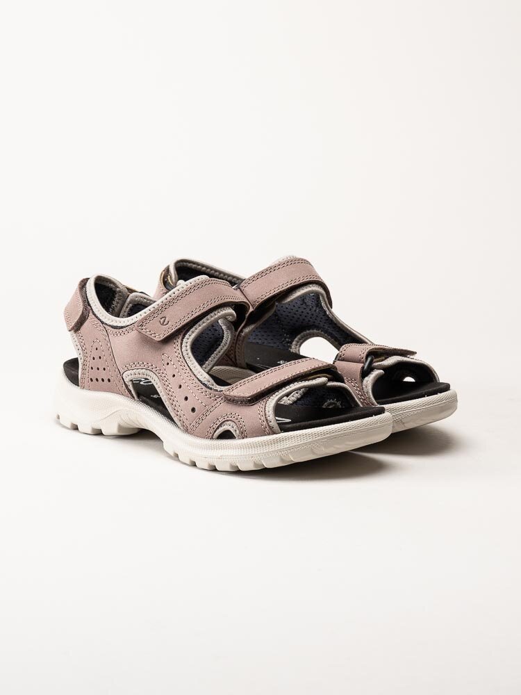 Ecco - Onroads W Sandal - Rosa sportiga sandaler i nubuck