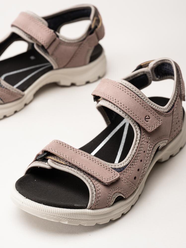 Ecco - Onroads W Sandal - Rosa sportiga sandaler i nubuck