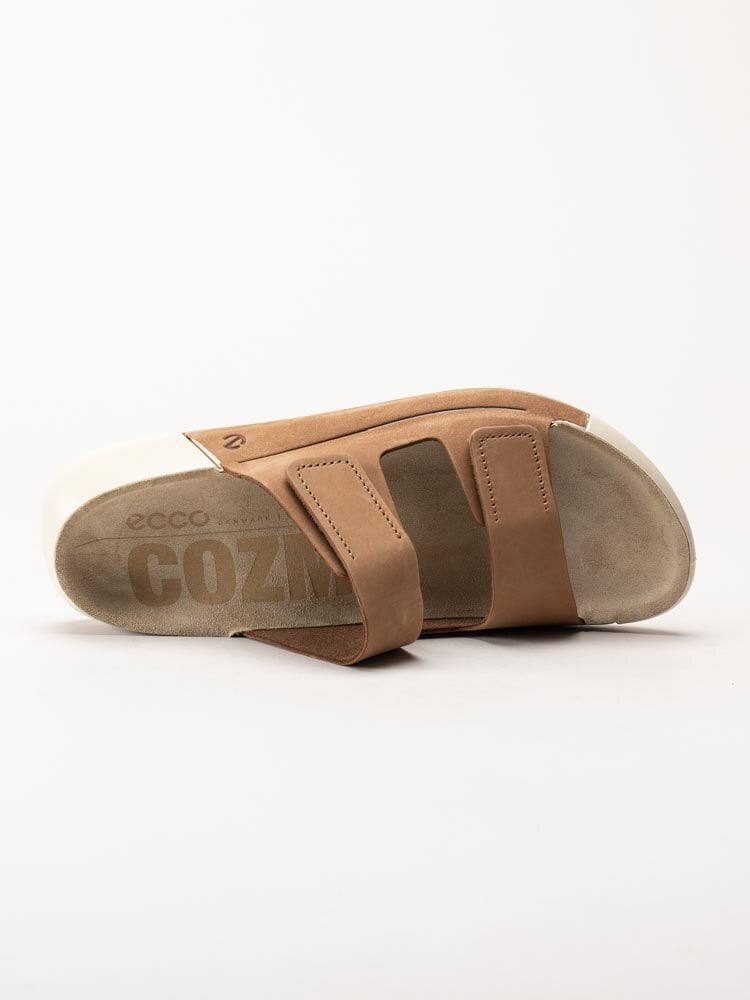 Ecco - Cozmo W Sandal Flat - Ljusbruna slip in sandaler i oljad nubuck