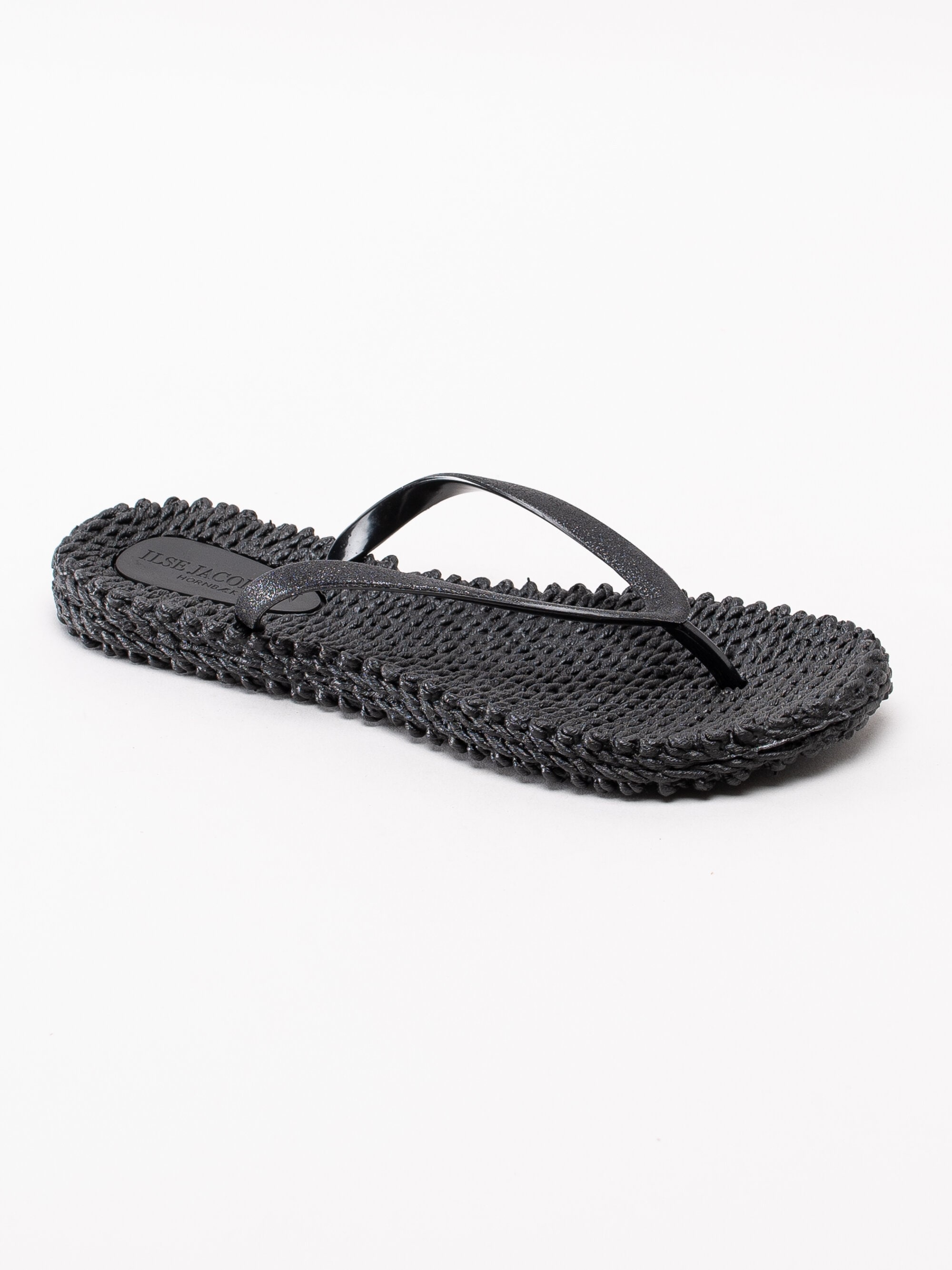 Ilse Jacobsen - Cheerful01 - Svarta flip flop med glitter