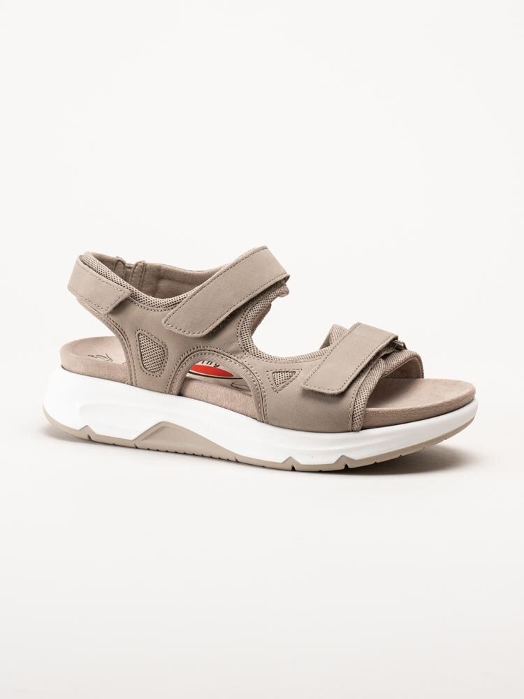 Gabor - Rollingsoft - Beige sandaler i nubuck