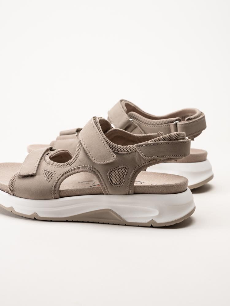 Gabor - Rollingsoft - Beige sandaler i nubuck