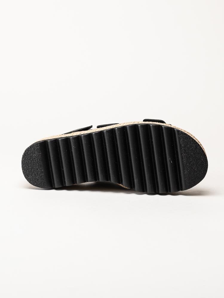 Sweeks - Sonja - Svarta sandaler i skinn