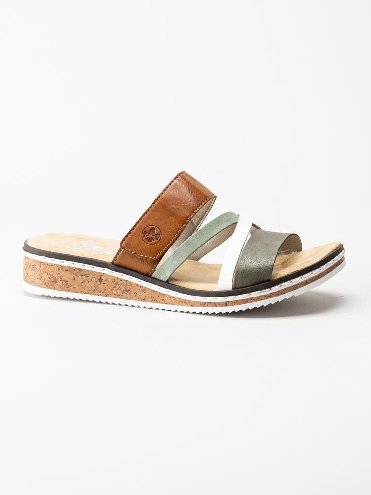 Rieker - Multifärgade slip in sandaler