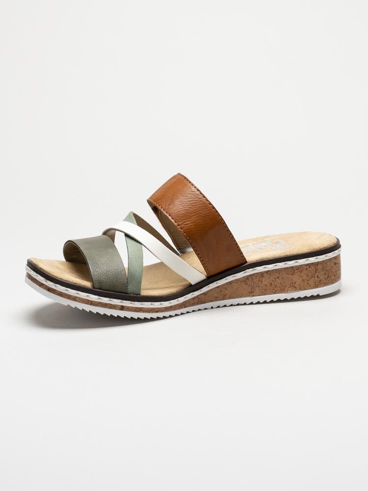 Rieker - Multifärgade slip in sandaler