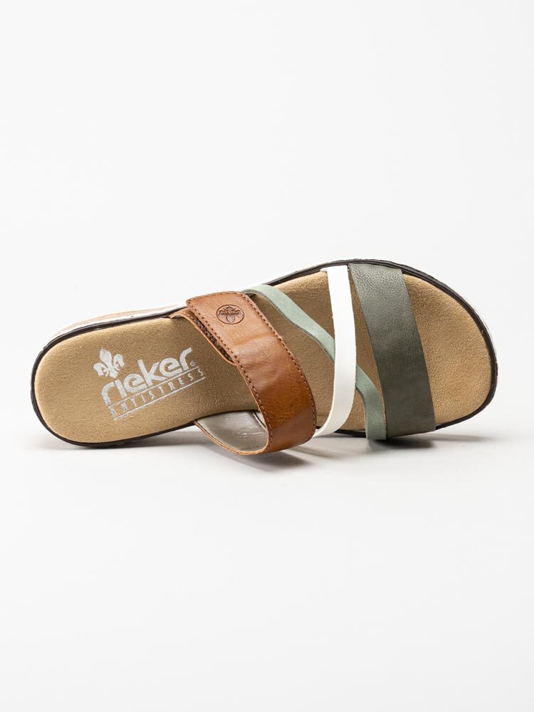 Rieker - Multifärgade slip in sandaler