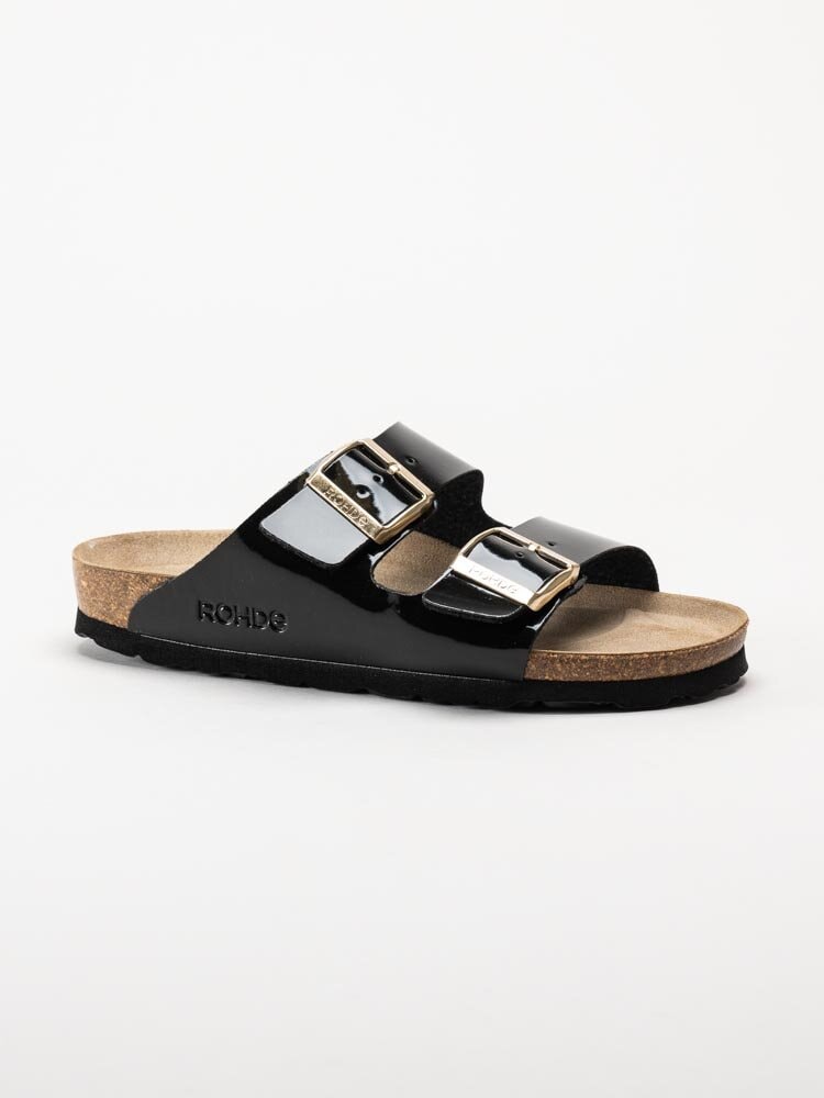 Rohde - Alba - Svarta slip in sandaler i lack