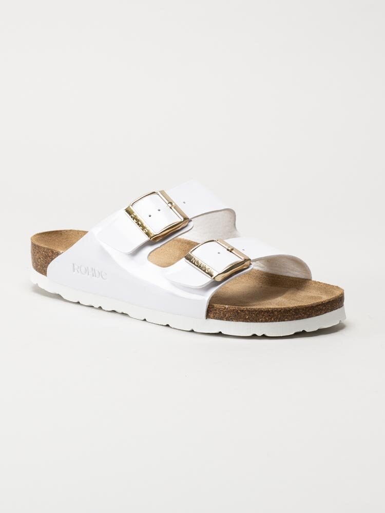 Rohde - Alba - Vita slip in sandaler i lack