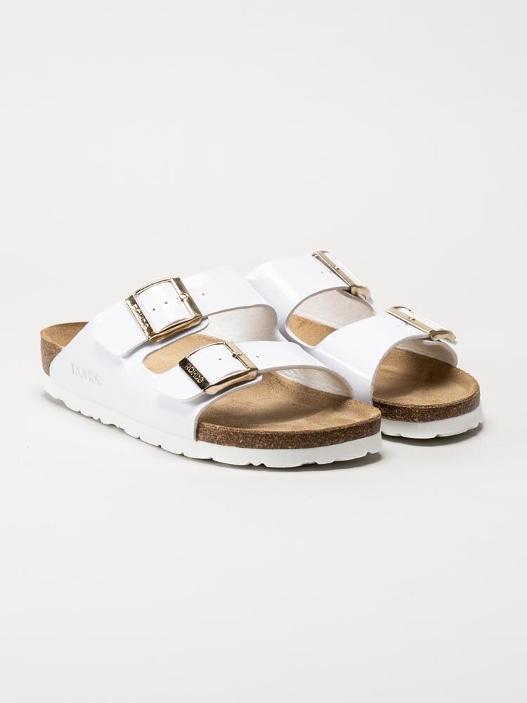 Rohde - Alba - Vita slip in sandaler i lack