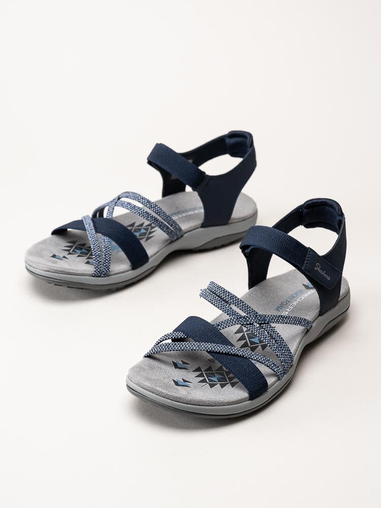 Skechers - Womens Reggae Slim - Mörkblå sportiga sandaler