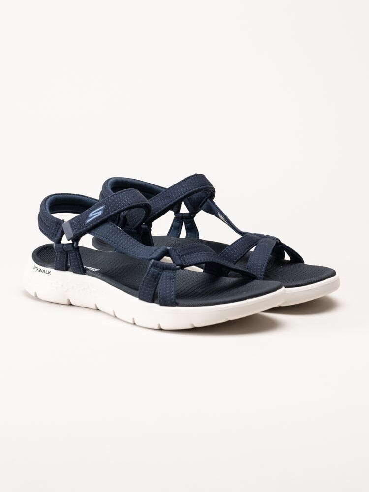 Skechers - Go Walk Flex Sandal - Mörkblå sportiga sandaler