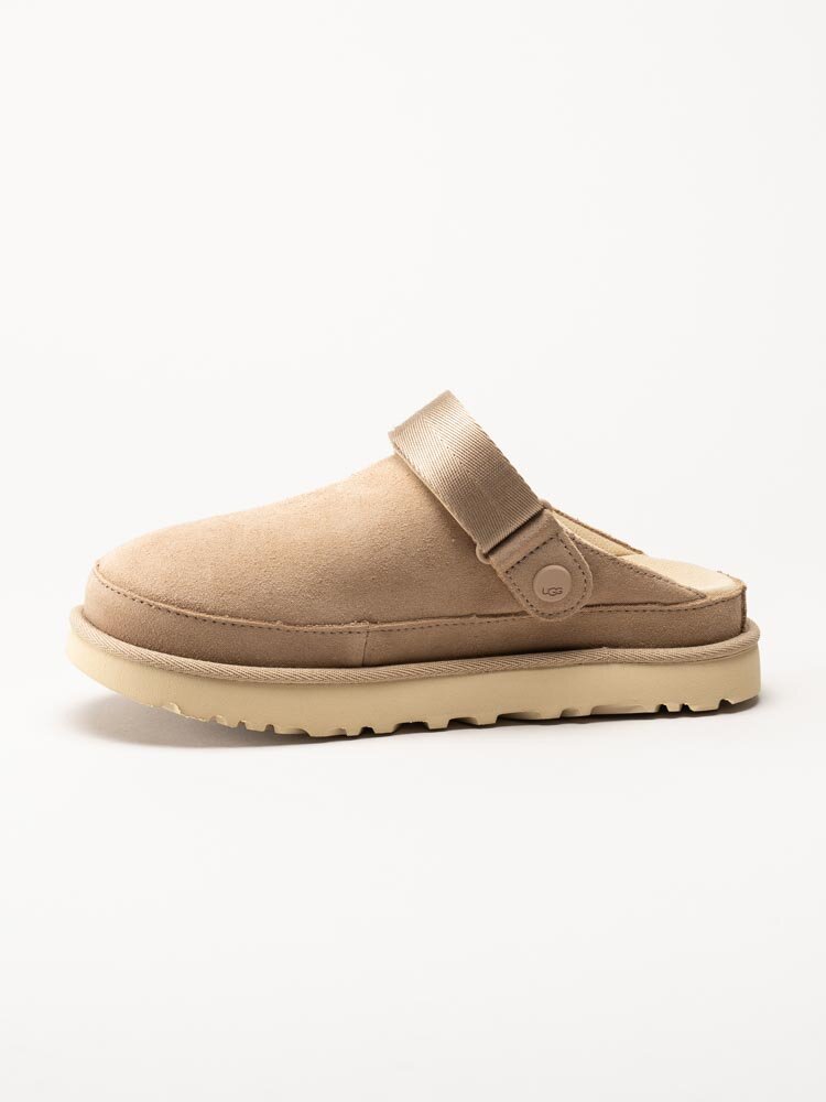 UGG - W Goldenstar Clog - Beiga clogs i mocka