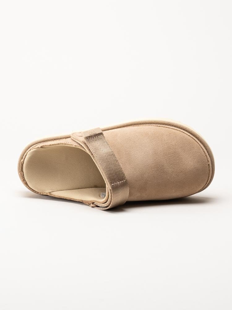 UGG - W Goldenstar Clog - Beiga clogs i mocka