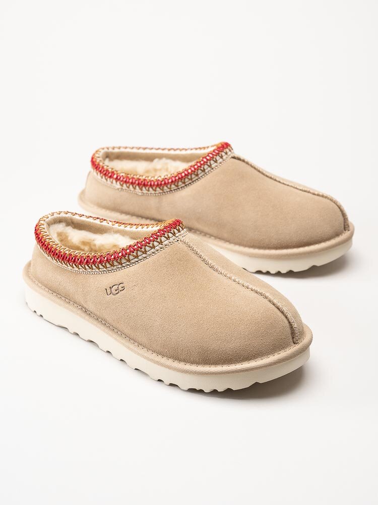 UGG - W Tasman - Beige tofflor i mocka