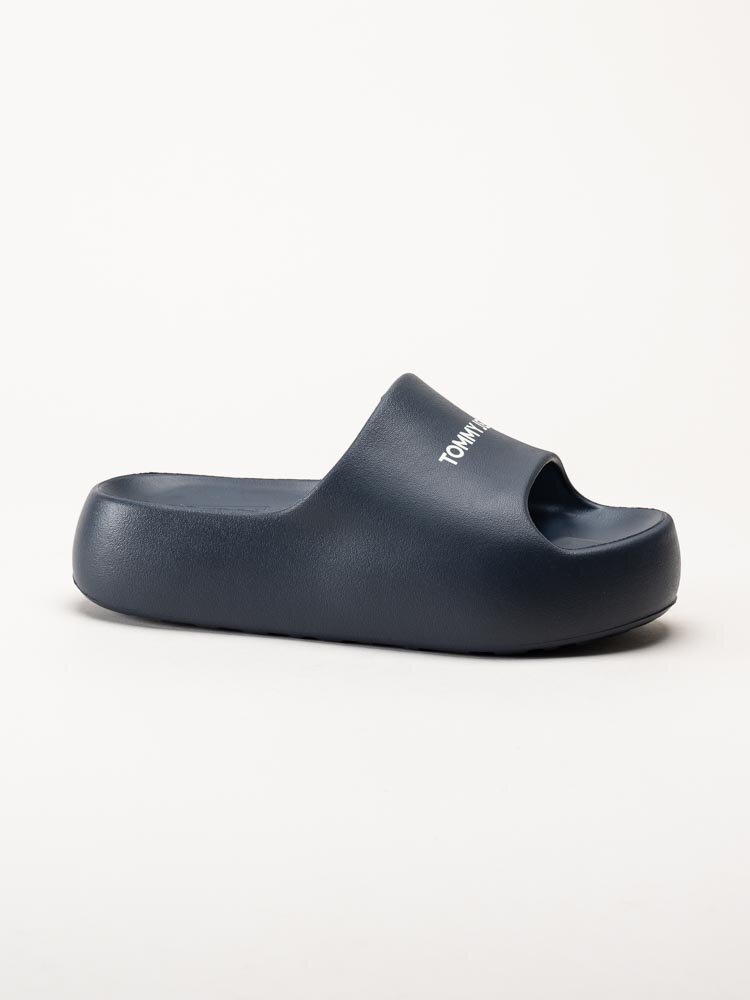 Tommy Hilfiger - TJW Flatform Slide - Mörkblå slip in sandaler med platå