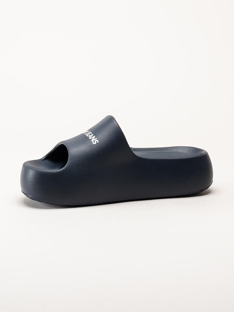 Tommy Hilfiger - TJW Flatform Slide - Mörkblå slip in sandaler med platå