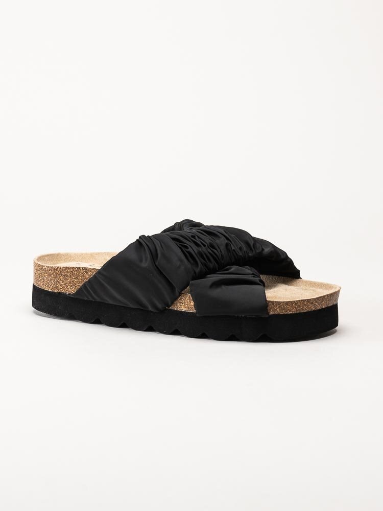 Duffy - Svarta slip in sandaler i textil