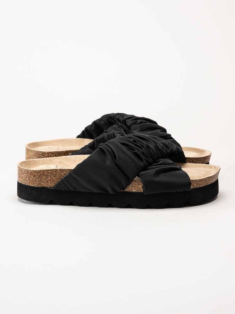 Duffy - Svarta slip in sandaler i textil