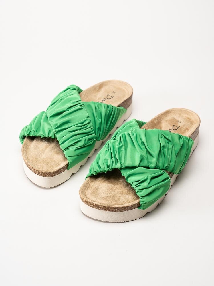 Duffy - Gröna slip in sandaler i textil