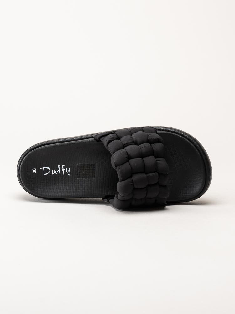 Duffy - Svarta slip in sandaler med platå