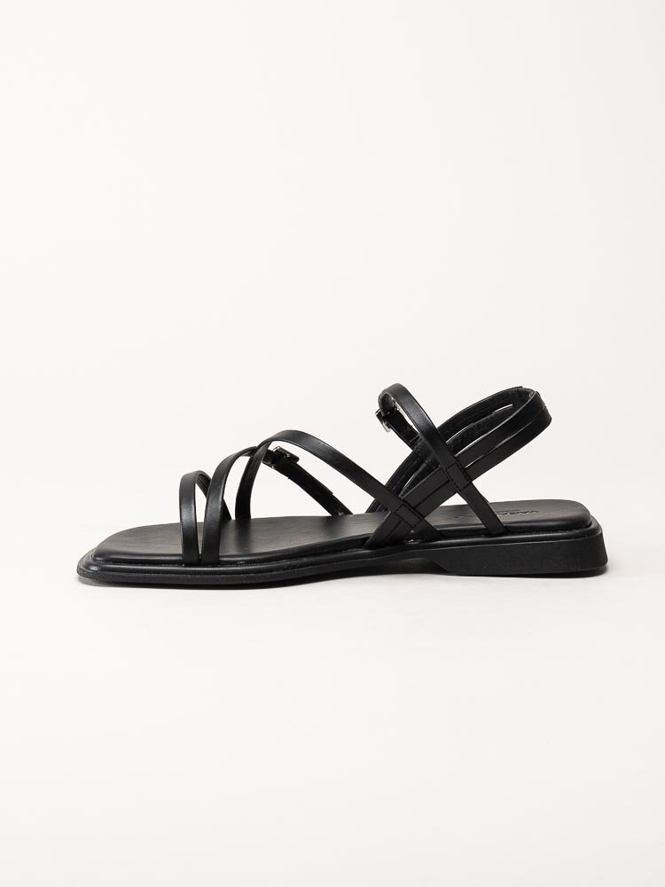 Vagabond - Izzy - Svarta sandaler i skinn