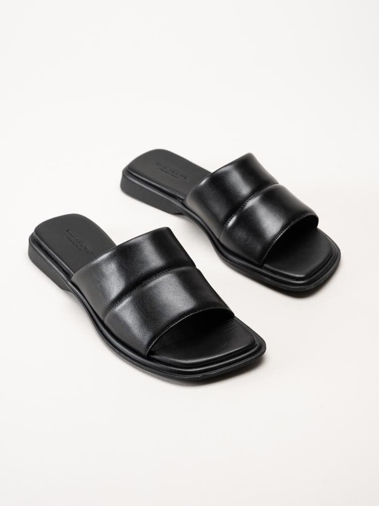 Vagabond - Izzy - Svarta slip in sandaler i skinn