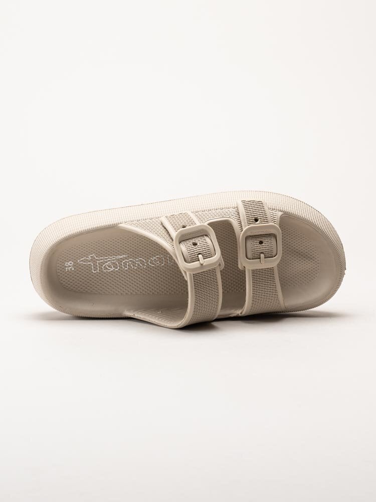 Tamaris - Beige slip in sandaler