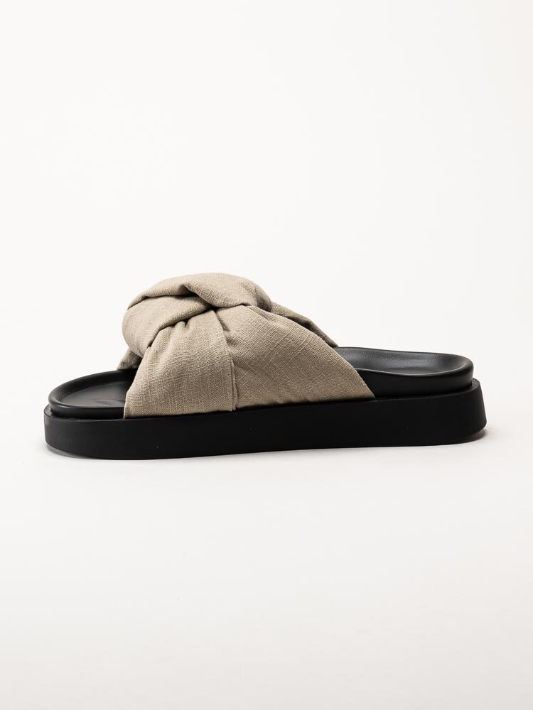 Inuikii - Oversized Linen Knot - Beige slip in sandaler