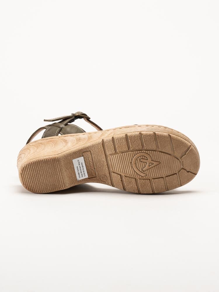 Andrea Conti - Gröna sandaler i skinn